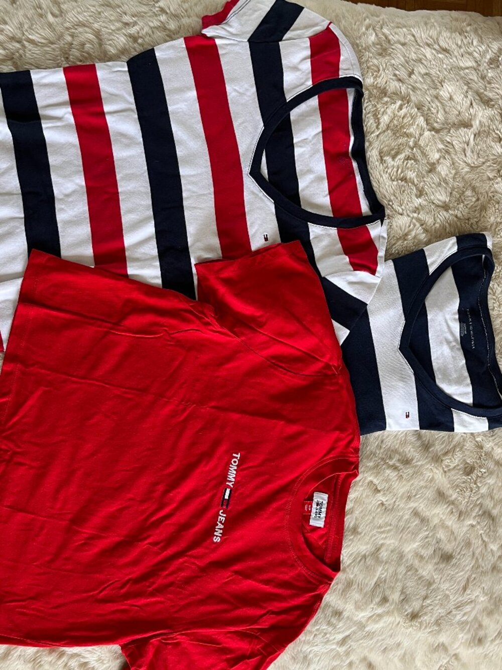 Tommy Hilfiger Tops Bundle - Striped + Red Tees
